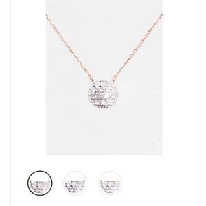 Dana Rebecca Lauren Joy Mini Necklace Rose Gold